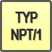 Piktogram - Typ: NPT/1